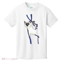 Aerial Silks Dancer Aerialist Air Yoga Acrobatics Cat Funny Kids T-Shirt thumb 0