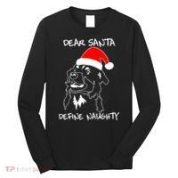 Australian Shepherd Dear Stanta Define Naughty Xmas Dog Lovers Christmas Long Sleeve Shirt thumb 0