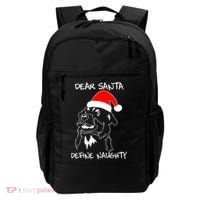 Australian Shepherd Dear Stanta Define Naughty Xmas Dog Lovers Christmas Backpack thumb 0