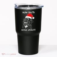 Australian Shepherd Dear Stanta Define Naughty Xmas Dog Lovers Christmas Tumbler thumb 0
