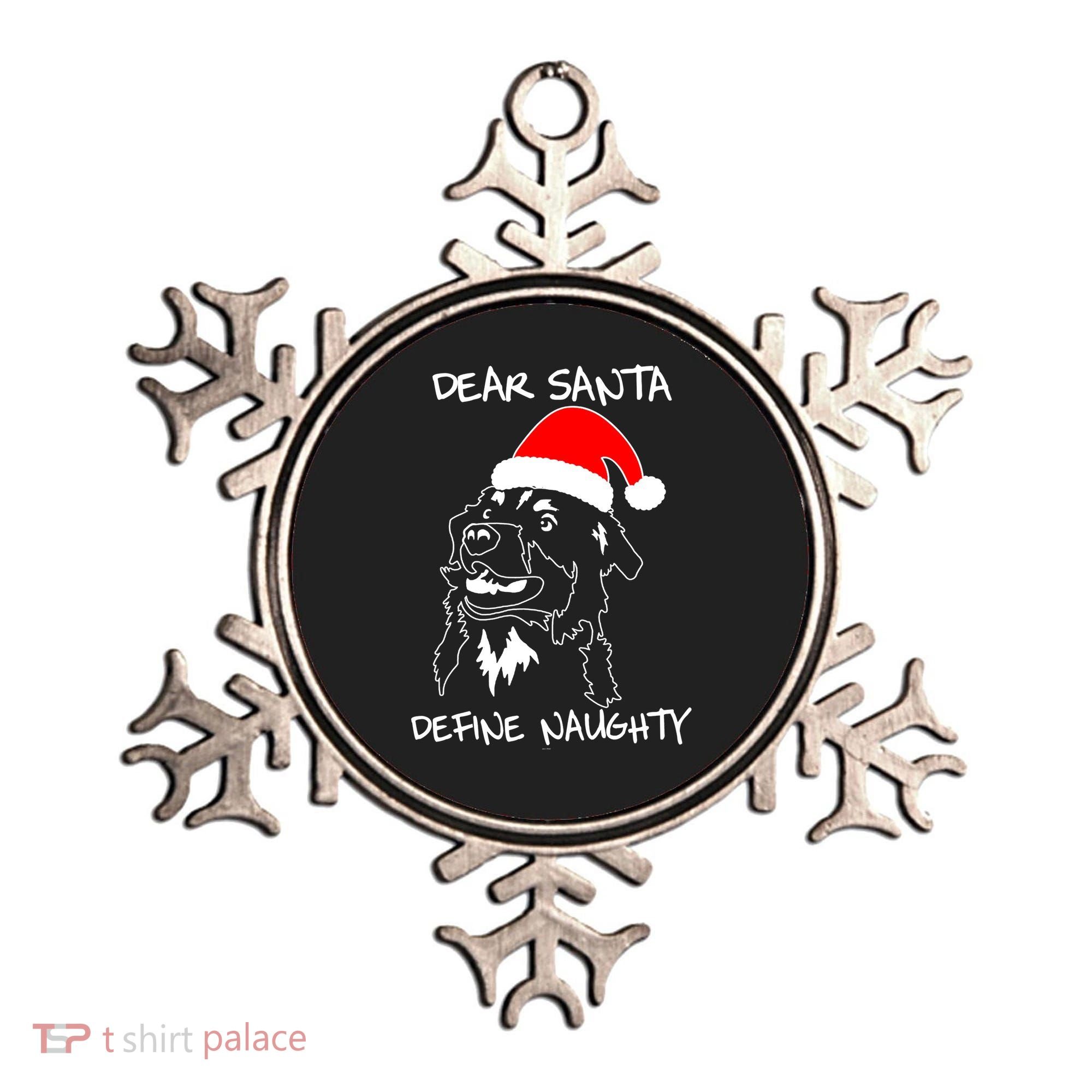 Australian Shepherd Dear Stanta Define Naughty Xmas Dog Lovers Christmas Ornament