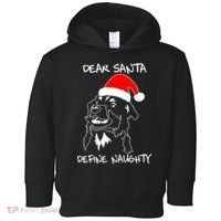Australian Shepherd Dear Stanta Define Naughty Xmas Dog Lovers Christmas Toddler Hoodie thumb 0
