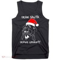 Australian Shepherd Dear Stanta Define Naughty Xmas Dog Lovers Christmas Tank Top thumb 0