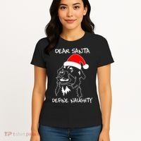 Australian Shepherd Dear Stanta Define Naughty Xmas Dog Lovers Christmas Women's T-Shirt thumb 4