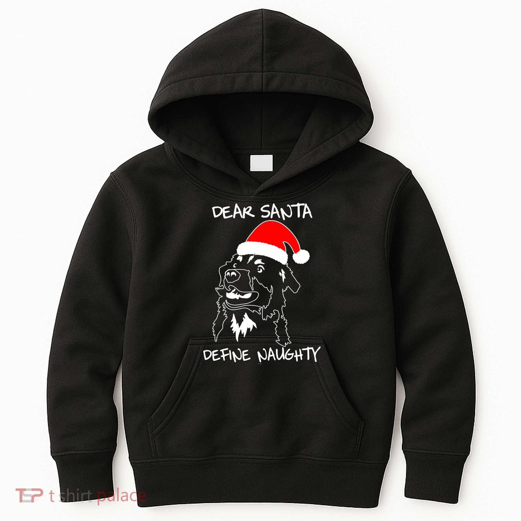Australian Shepherd Dear Stanta Define Naughty Xmas Dog Lovers Christmas Kids Hoodie