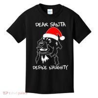 Australian Shepherd Dear Stanta Define Naughty Xmas Dog Lovers Christmas Kids T-Shirt thumb 0