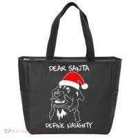 Australian Shepherd Dear Stanta Define Naughty Xmas Dog Lovers Christmas Tote Bag thumb 0