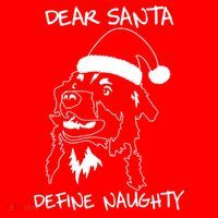 Australian Shepherd Dear Stanta Define Naughty Xmas Dog Lovers Christmas Santa Hat thumb 1
