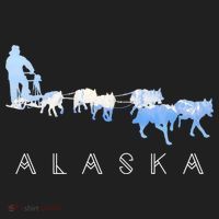 Alaska Sled Dogs Mushing Gift Sled Dog Team Snow Mountain Scene Gift Beanie thumb 2