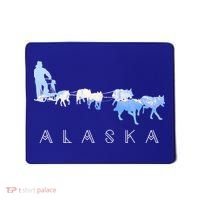 Alaska Sled Dogs Mushing Gift Sled Dog Team Snow Mountain Scene Gift Mousepad thumb 0
