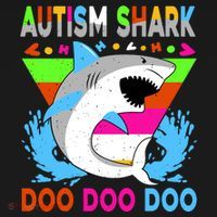 Autism Shark Doo Doo Doo Awareness Puzzle Backpack thumb 2