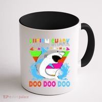 Autism Shark Doo Doo Doo Awareness Puzzle Coffee Mug thumb 1
