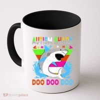 Autism Shark Doo Doo Doo Awareness Puzzle Coffee Mug thumb 0