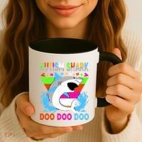 Autism Shark Doo Doo Doo Awareness Puzzle Coffee Mug thumb 3