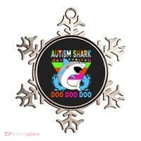 Autism Shark Doo Doo Doo Awareness Puzzle Ornament thumb 0