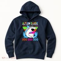 Autism Shark Doo Doo Doo Awareness Puzzle Hoodie thumb 0
