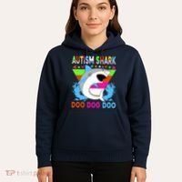 Autism Shark Doo Doo Doo Awareness Puzzle Hoodie thumb 5