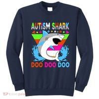 Autism Shark Doo Doo Doo Awareness Puzzle Sweatshirt thumb 0