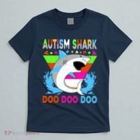 Autism Shark Doo Doo Doo Awareness Puzzle T-Shirt thumb 5