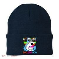 Autism Shark Doo Doo Doo Awareness Puzzle Beanie thumb 0