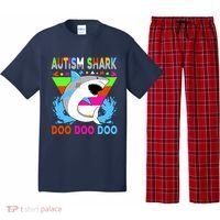 Autism Shark Doo Doo Doo Awareness Puzzle Pajama Set thumb 0