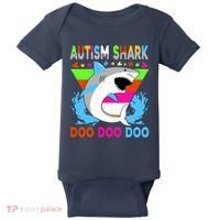 Autism Shark Doo Doo Doo Awareness Puzzle Baby Bodysuit thumb 0