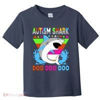 Autism Shark Doo Doo Doo Awareness Puzzle Toddler T-Shirt thumb 0