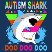 Autism Shark Doo Doo Doo Awareness Puzzle Kids Hoodie thumb 5