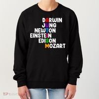 Autism Support Darwin Jung Newton Einstein Edison Mozart Women's Sweatshirt thumb 0