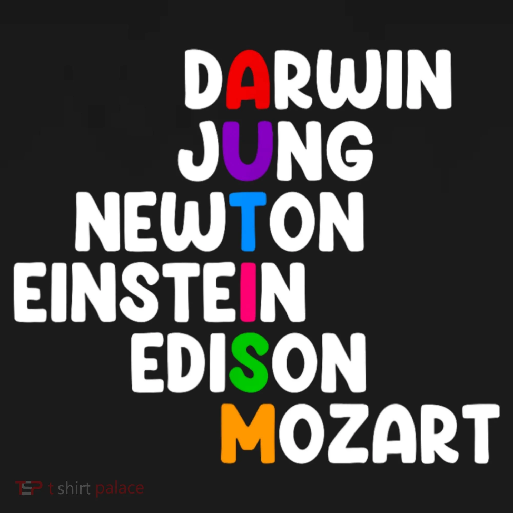 Autism Support Darwin Jung Newton Einstein Edison Mozart Doggie Tank