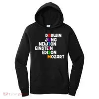 Autism Support Darwin Jung Newton Einstein Edison Mozart Women's Hoodie thumb 0
