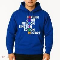 Autism Support Darwin Jung Newton Einstein Edison Mozart Hoodie thumb 2