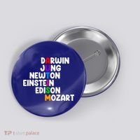 Autism Support Darwin Jung Newton Einstein Edison Mozart Button thumb 0