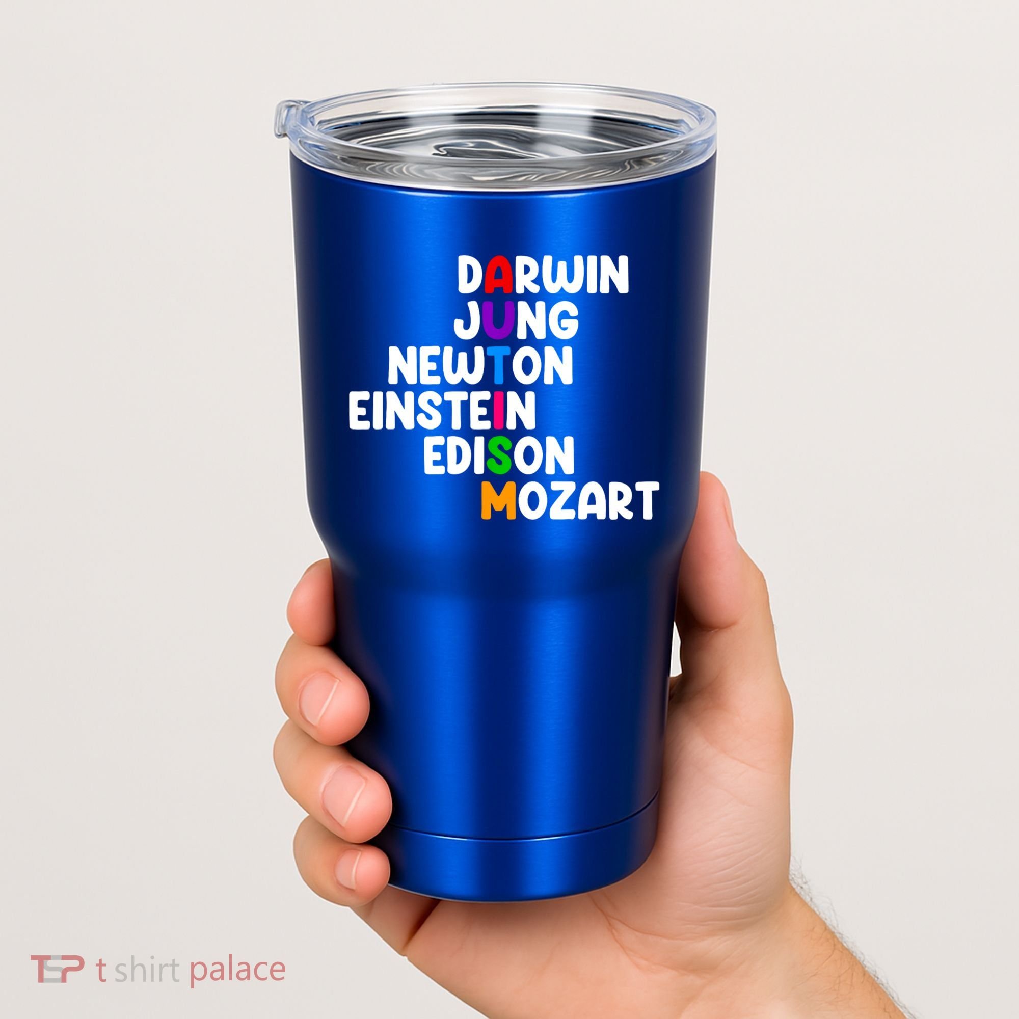 Autism Support Darwin Jung Newton Einstein Edison Mozart Tumbler