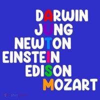 Autism Support Darwin Jung Newton Einstein Edison Mozart Mousepad thumb 1