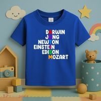 Autism Support Darwin Jung Newton Einstein Edison Mozart Toddler T-Shirt thumb 3