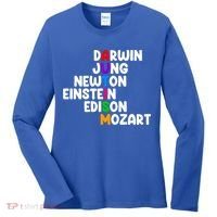 Autism Support Darwin Jung Newton Einstein Edison Mozart Women's Long Sleeve Shirt thumb 0