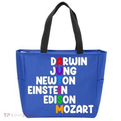 Autism Support Darwin Jung Newton Einstein Edison Mozart Tote Bag