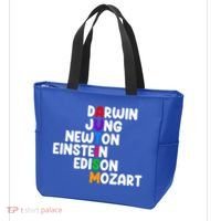 Autism Support Darwin Jung Newton Einstein Edison Mozart Tote Bag thumb 3