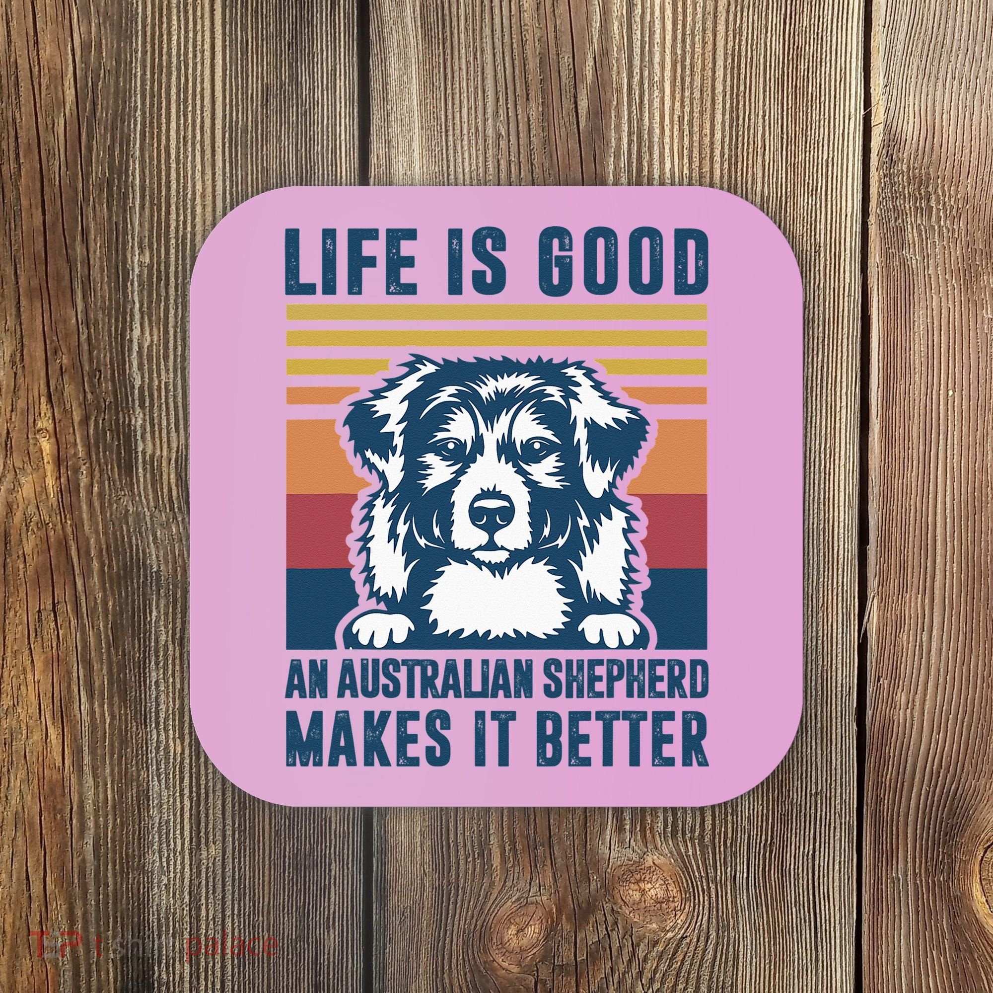 Australian Shepherd Dog Gifts Men Women Australian Shepherd Coaster