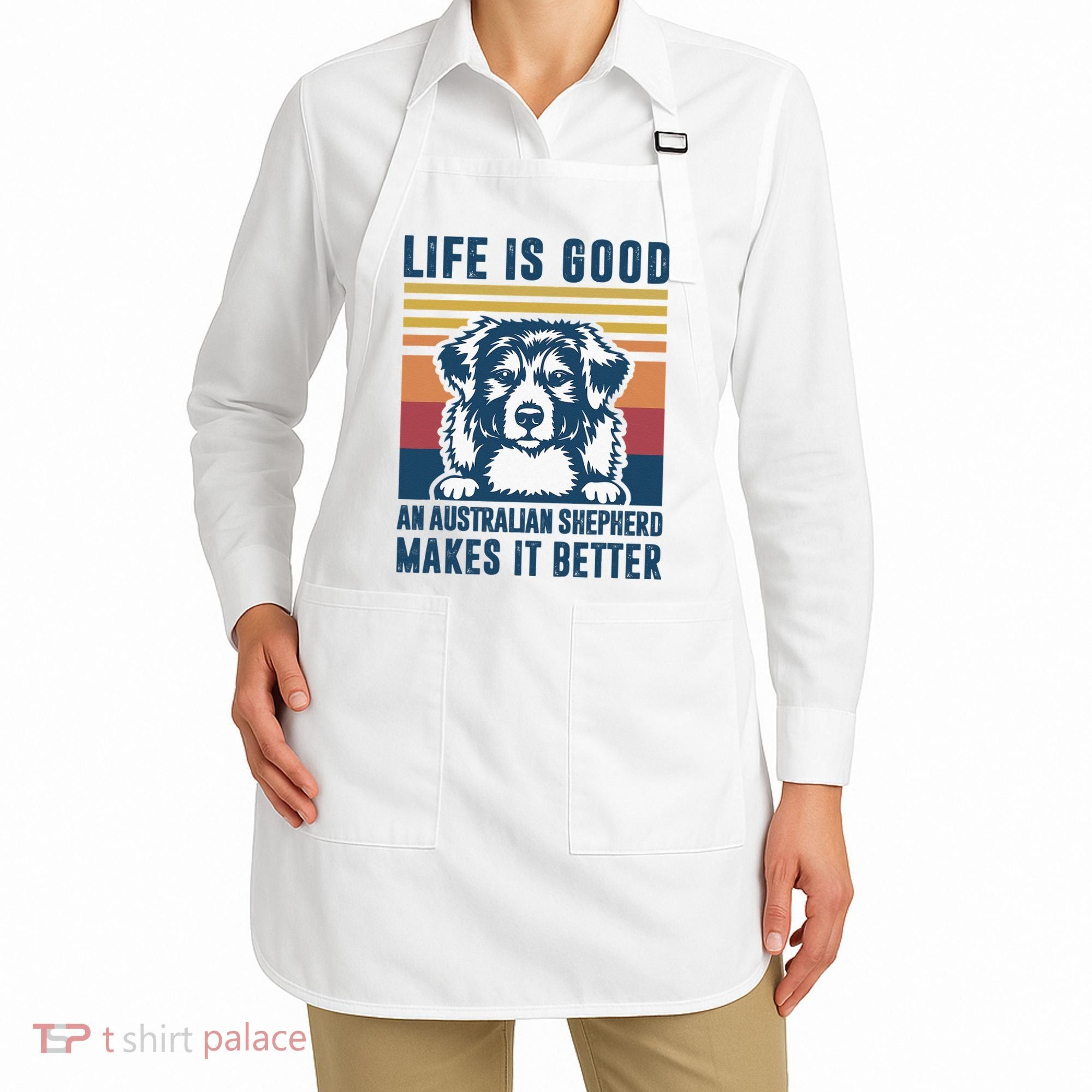 Australian Shepherd Dog Gifts Men Women Australian Shepherd Apron