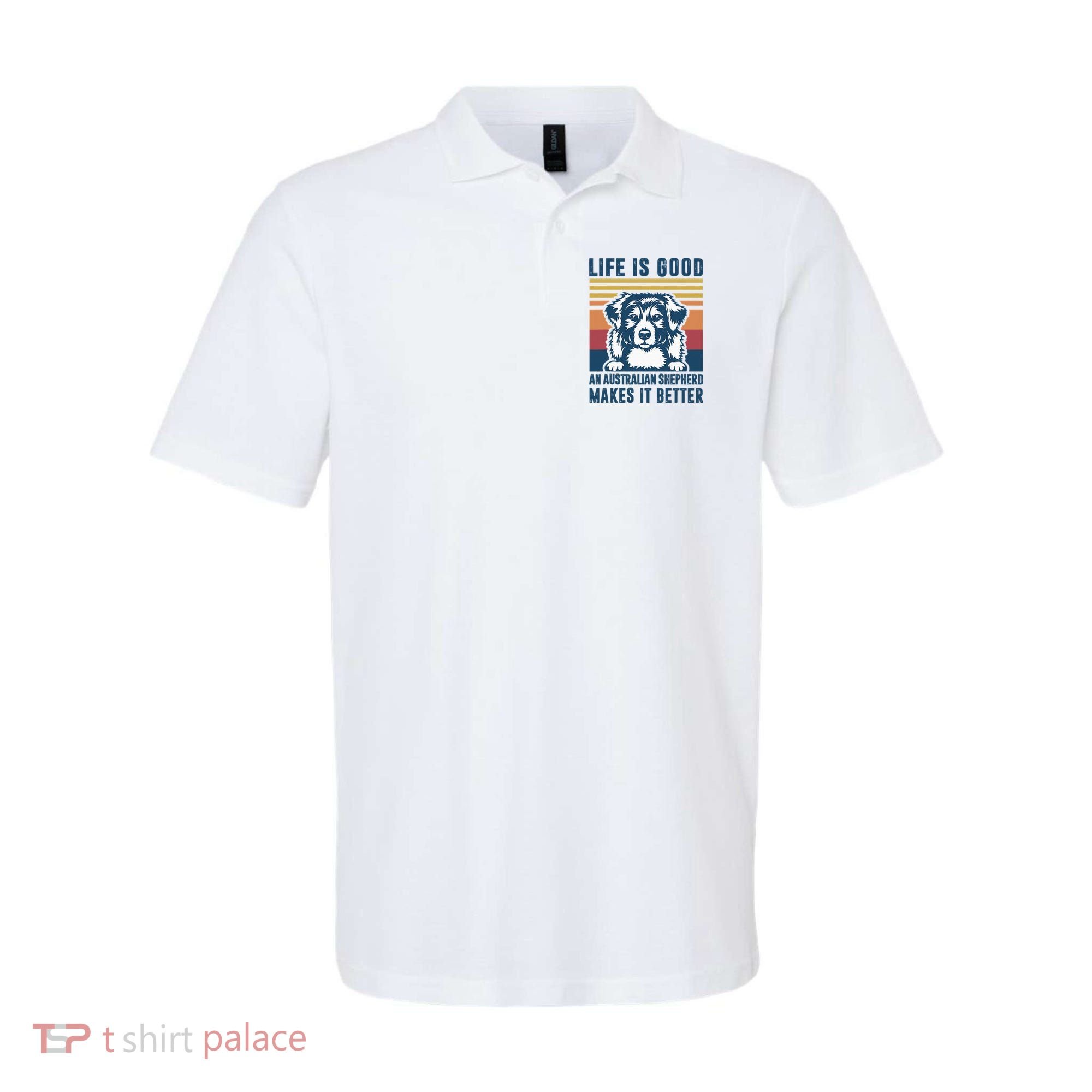 Australian Shepherd Dog Gifts Men Women Australian Shepherd Polo