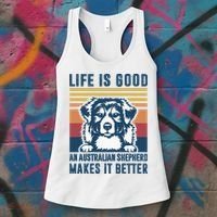 Australian Shepherd Dog Gifts Men Women Australian Shepherd Women's Tank Top thumb 3