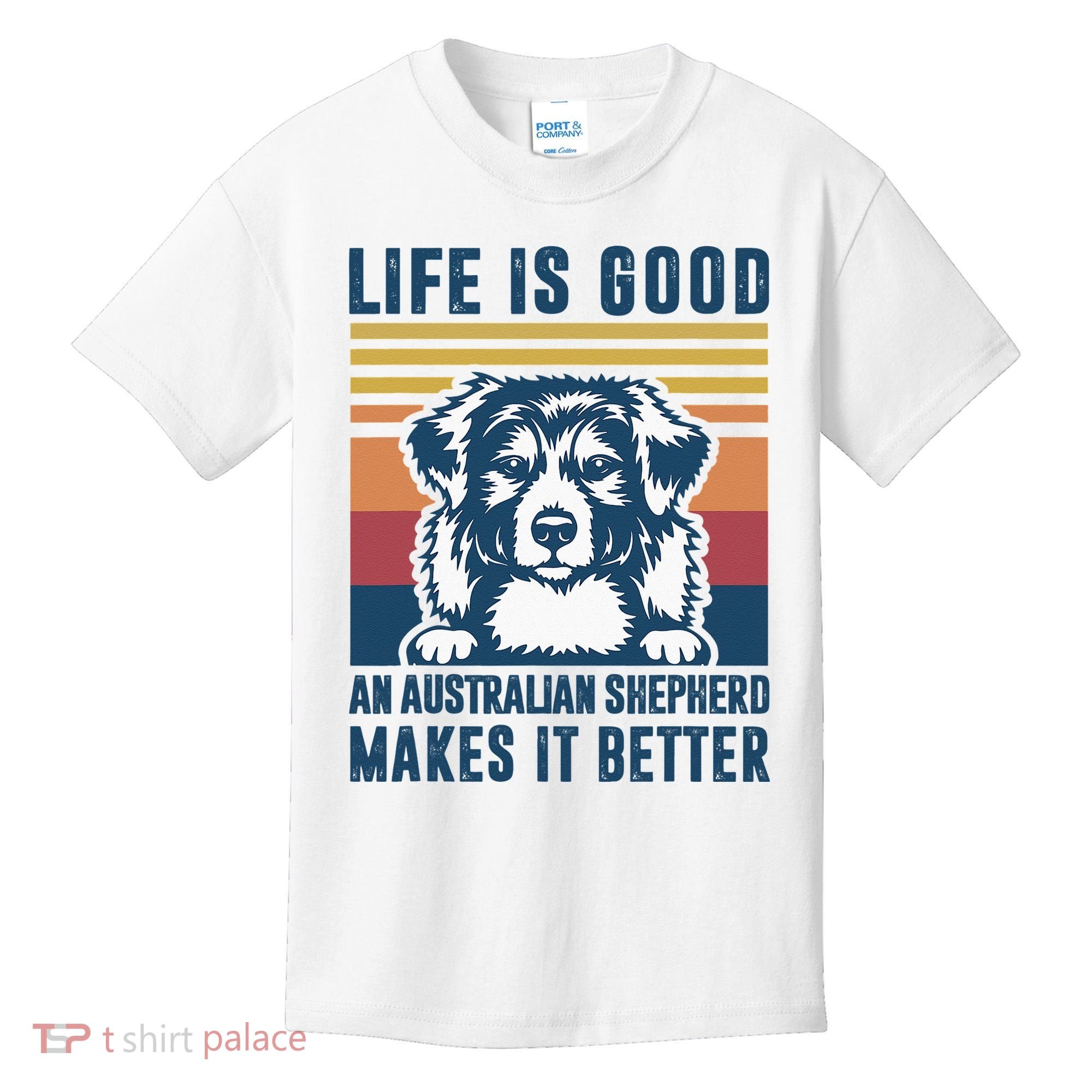 Australian Shepherd Dog Gifts Men Women Australian Shepherd Kids T-Shirt