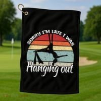 Aerial Silk Dancer Aerialist & Aerial Yoga Golf Towel thumb 1