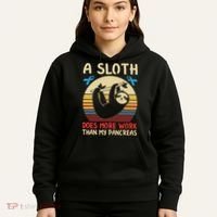 A Sloth Does More Work Than My Pancreas Hoodie thumb 5