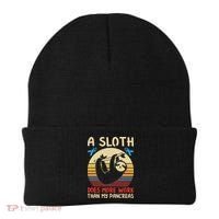 A Sloth Does More Work Than My Pancreas Beanie thumb 0