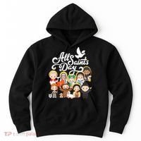 All Saints Day Kids Catholic St Francis Therese Joan Of Arc Hoodie thumb 0