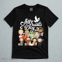 All Saints Day Kids Catholic St Francis Therese Joan Of Arc T-Shirt thumb 5