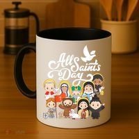 All Saints Day Kids Catholic St Francis Therese Joan Of Arc Coffee Mug thumb 4